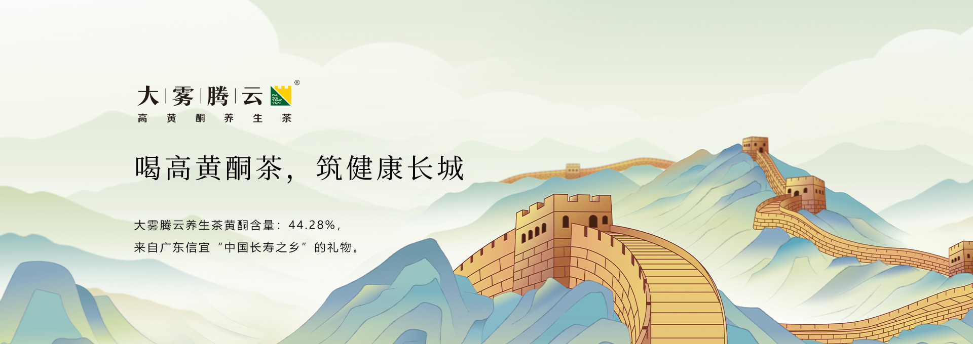 大霧騰云高黃酮養(yǎng)生茶品牌設(shè)計