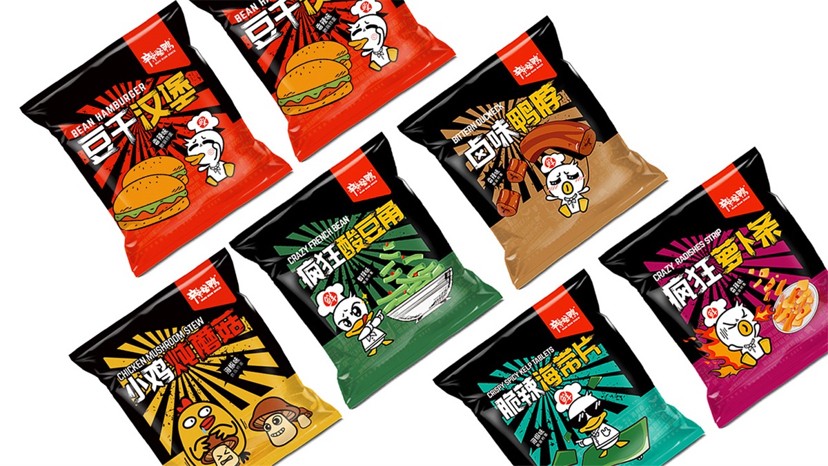 辣怪鴨鹵味餐飲品牌設計案例