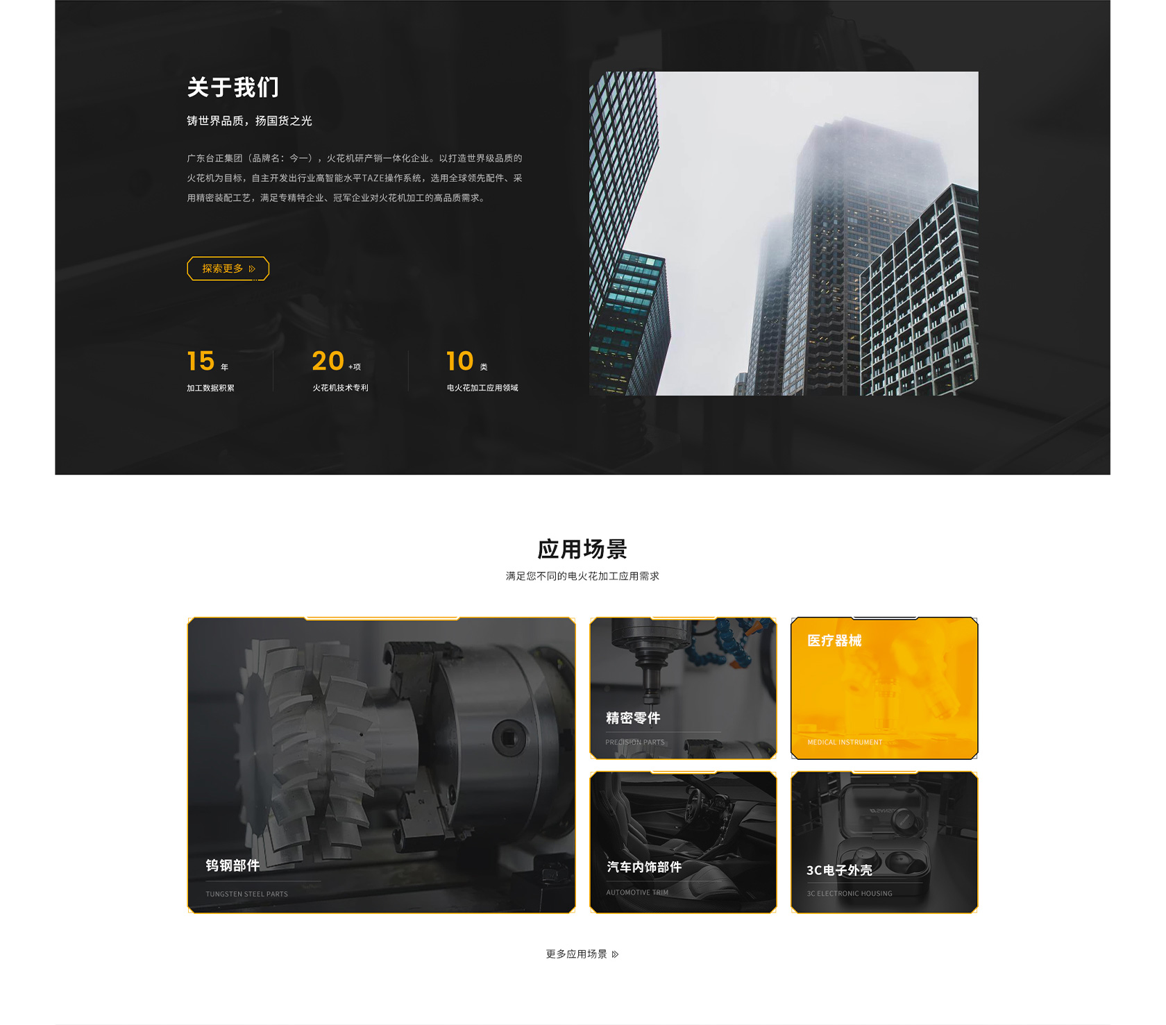 今一國產(chǎn)火花機網(wǎng)站設(shè)計